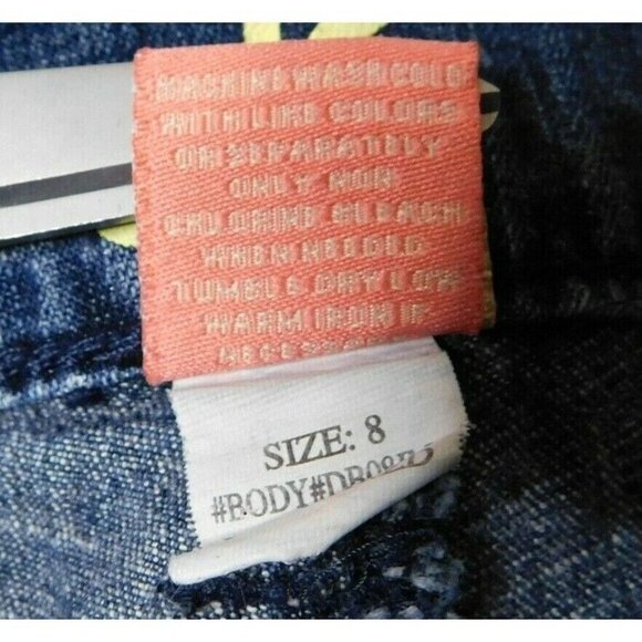 db Premium Womens Boot Cut Jeans Size 8 Rhinestone Embellished Stone Wash Denim - Picture 7 of 8